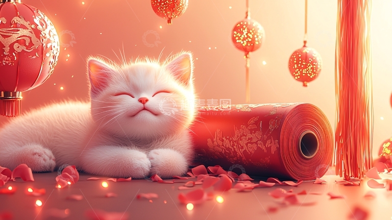 高清大图下载【趣麦麦图】萌宠小猫