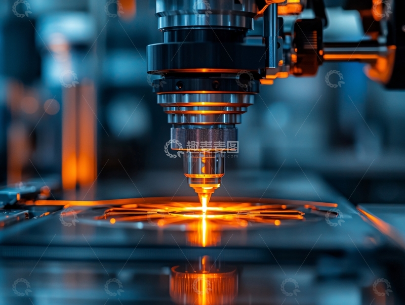 高清大图下载【趣麦麦图】金属激光切割特写