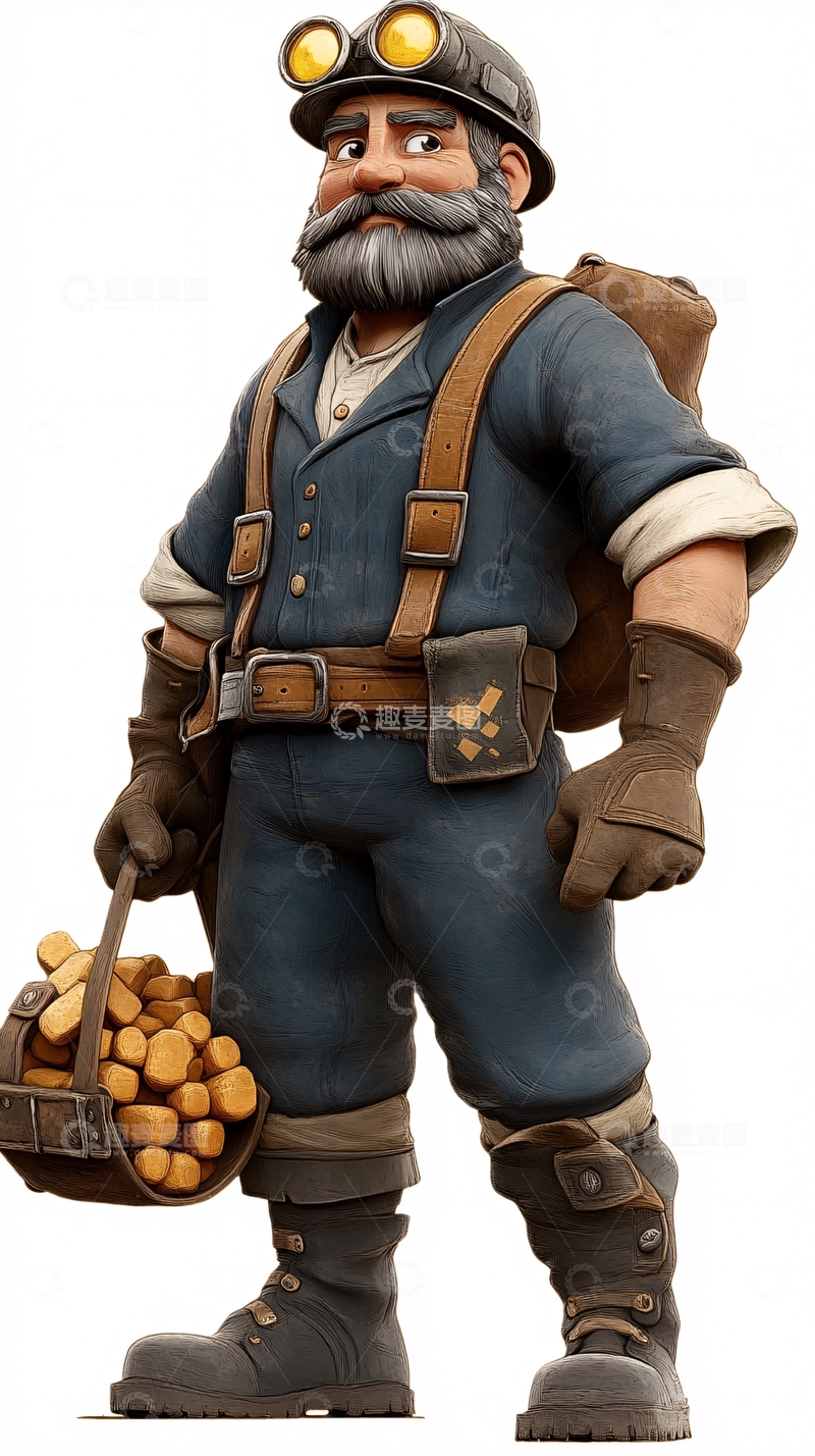 高清大图下载【趣麦麦图】矿工