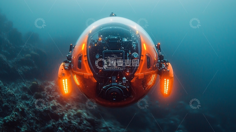 高清大图下载【趣麦麦图】深海探测器
