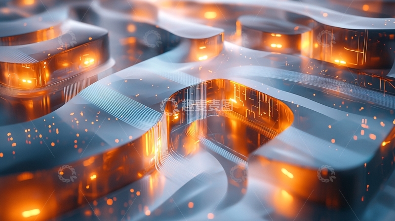 高清大图下载【趣麦麦图】抽象科技感建筑