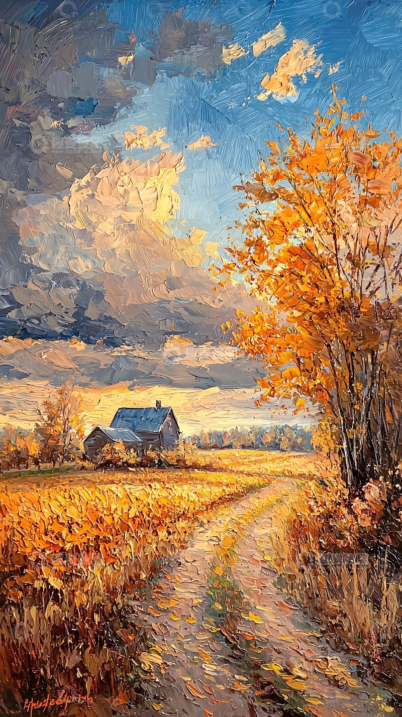 高清大图下载【趣麦麦图】秋日田园风光20