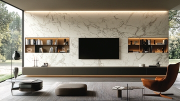 现代极简客厅电视背景墙