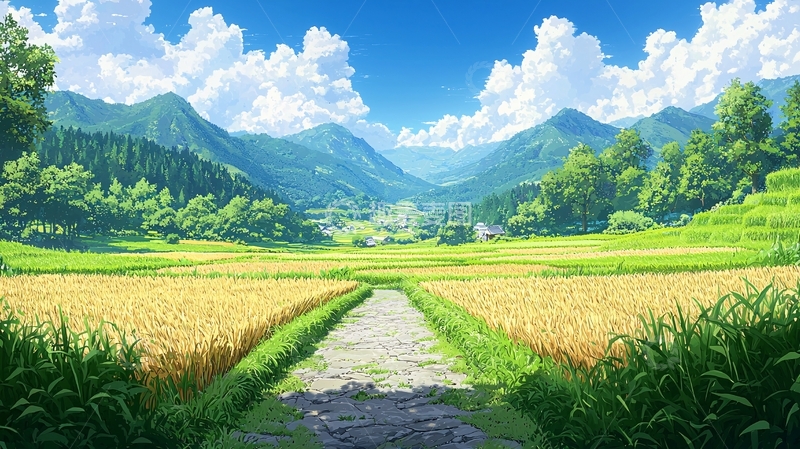 高清大图下载【趣麦麦图】田园风光90