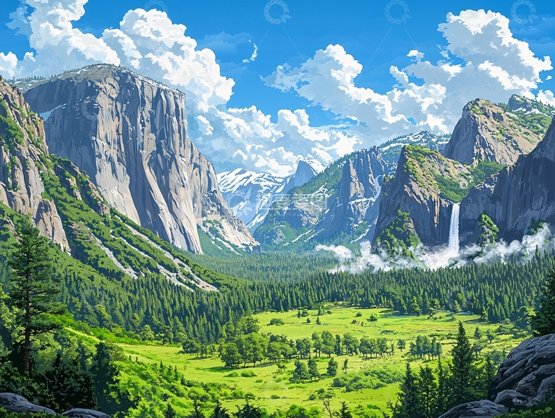 高清大图下载【趣麦麦图】风景如画的山谷