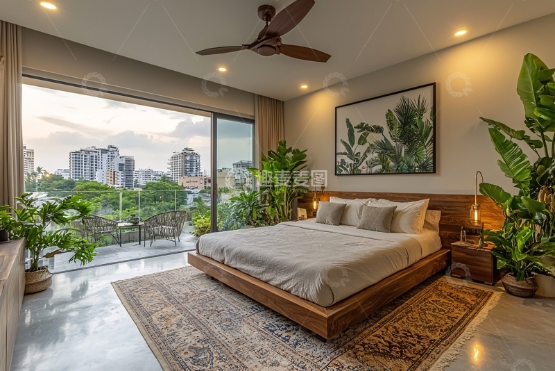 高清大图下载【趣麦麦图】现代简约卧室设计36