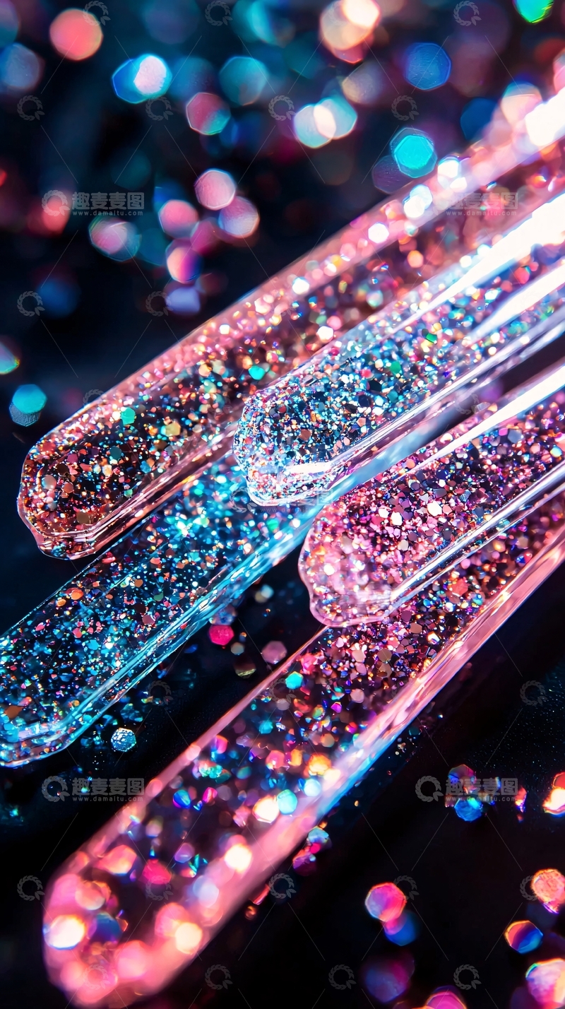 高清大图下载【趣麦麦图】闪耀亮片水晶棒