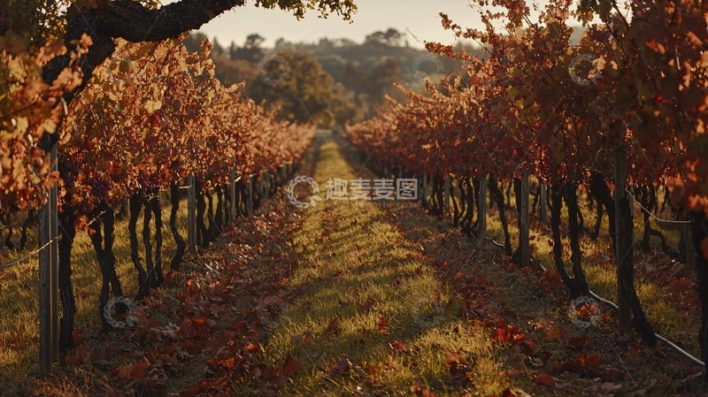 高清大图下载【趣麦麦图】秋日葡萄园
