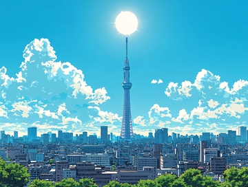 晴空下的东京晴空塔