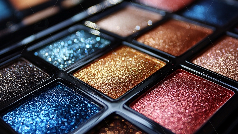 高清大图下载【趣麦麦图】闪耀光泽的眼影盘