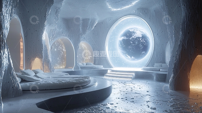 高清大图下载【趣麦麦图】冰雪洞穴卧室设计
