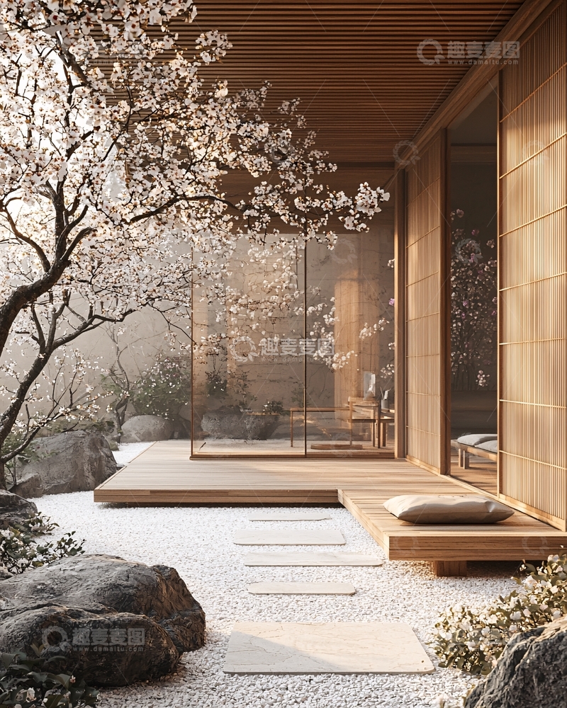 高清大图下载【趣麦麦图】现代日式庭院设计