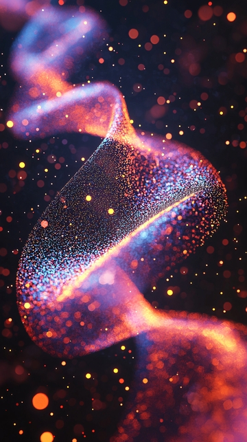 螺旋状光点飘带