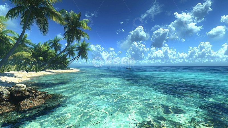 高清大图下载【趣麦麦图】热带海滩风景