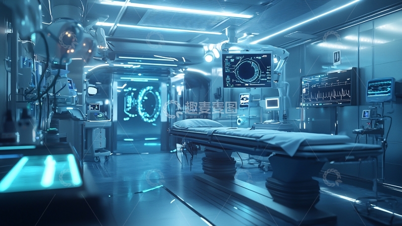 高清大图下载【趣麦麦图】科幻未来手术室
