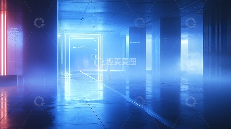 高清大图下载【趣麦麦图】未来主义走廊