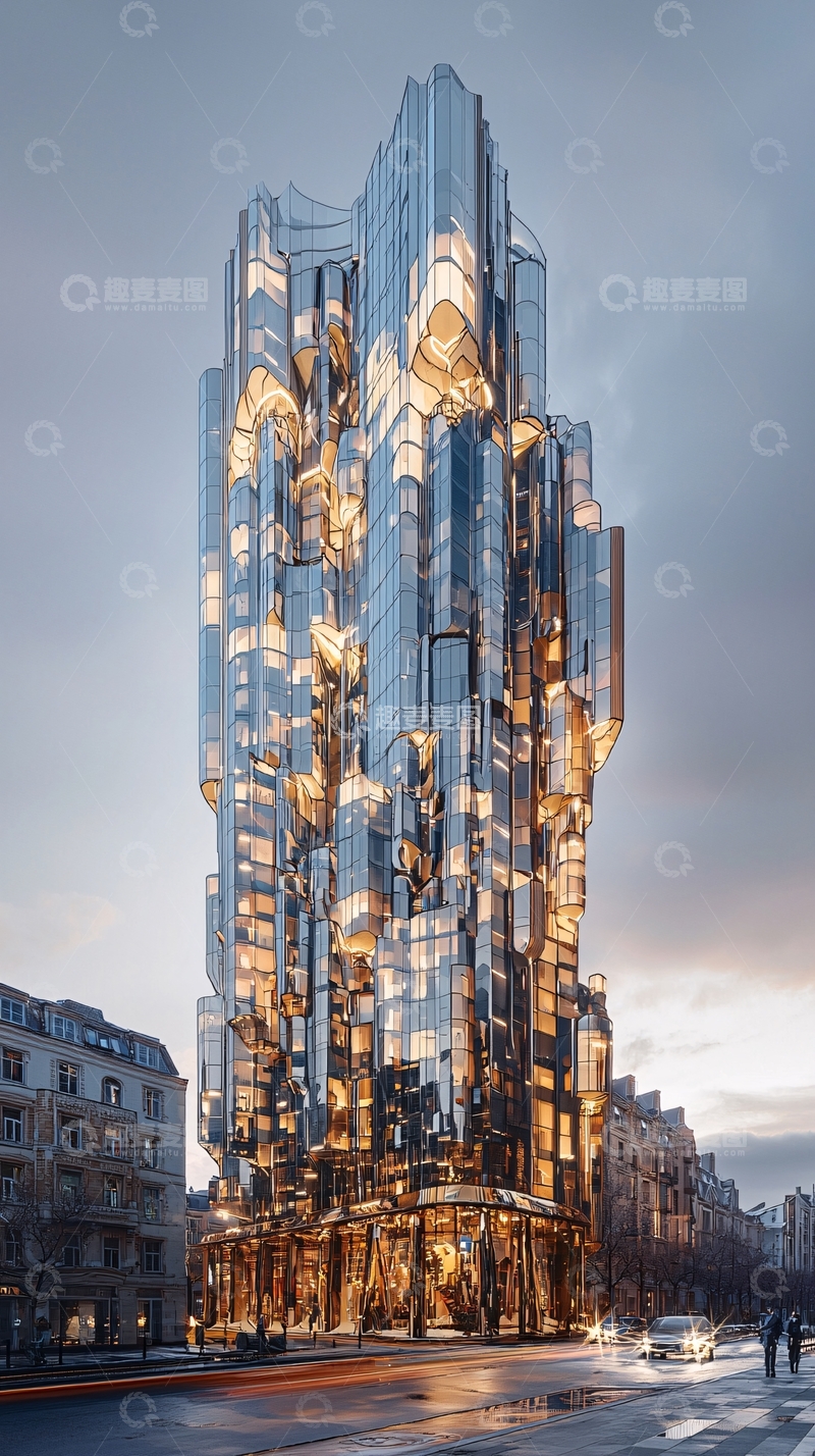高清大图下载【趣麦麦图】未来感建筑
