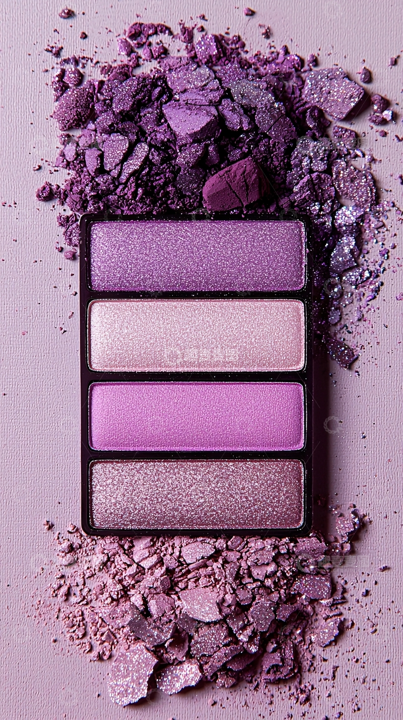 高清大图下载【趣麦麦图】紫色眼影碎粉