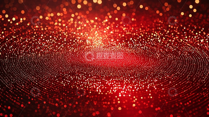 高清大图下载【趣麦麦图】红色粒子旋涡