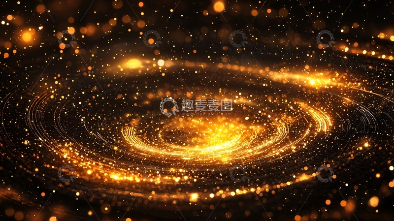 高清大图下载【趣麦麦图】金色螺旋星系