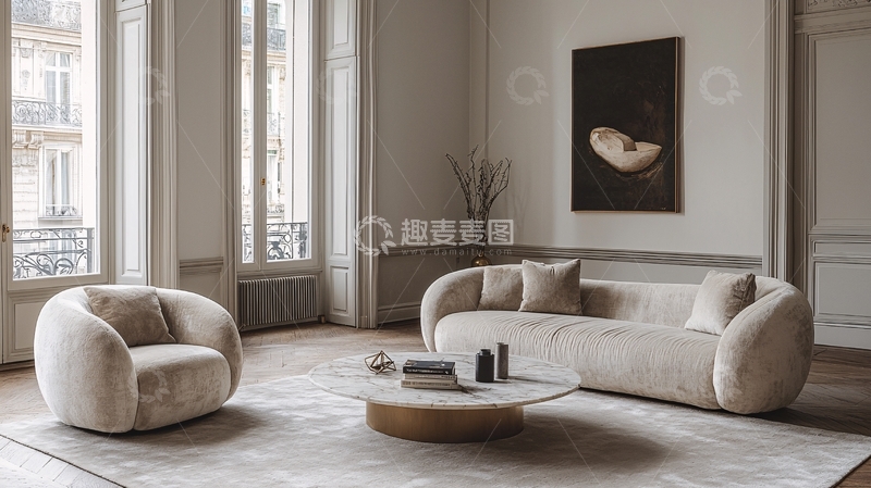 高清大图下载【趣麦麦图】高级轻奢客厅