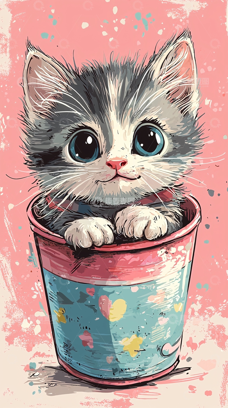 高清大图下载【趣麦麦图】-可爱小猫