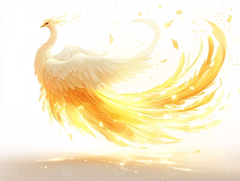 高清大图下载【趣麦麦图】金色火焰凤凰