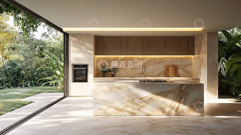 高清大图下载【趣麦麦图】现代简约厨房设计10