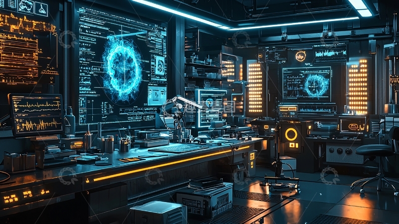 高清大图下载【趣麦麦图】未来科技实验室