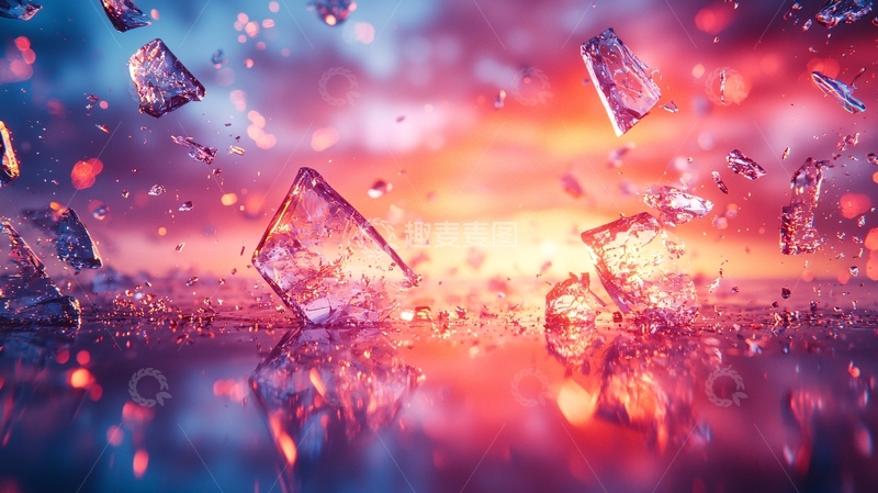 高清大图下载【趣麦麦图】破碎的冰块