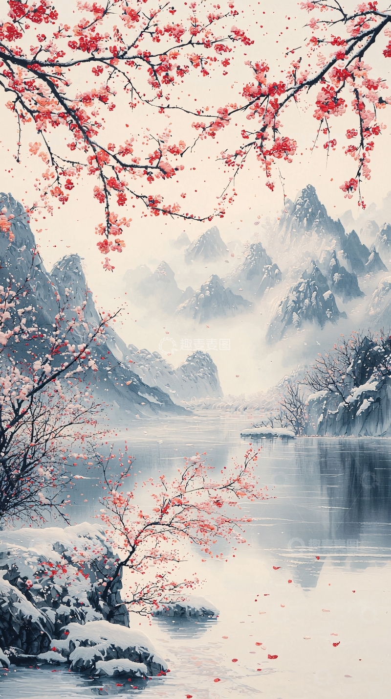 高清大图下载【趣麦麦图】水墨画山水