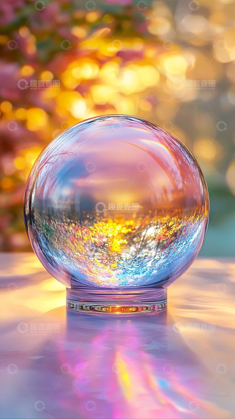 高清大图下载【趣麦麦图】晶莹剔透的水晶球