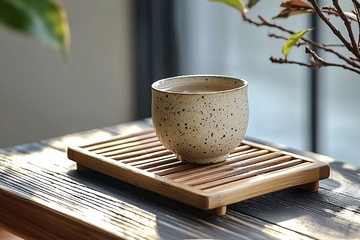 日式茶杯茶托套装