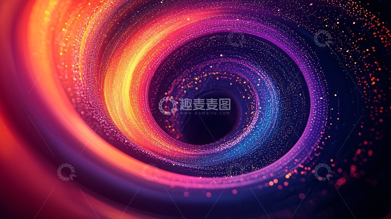 高清大图下载【趣麦麦图】彩色螺旋星云