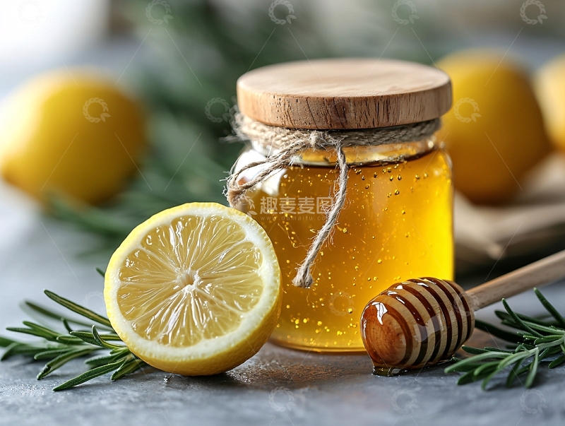 高清大图下载【趣麦麦图】蜂蜜柠檬