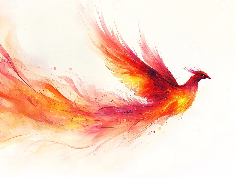 高清大图下载【趣麦麦图】火焰凤凰飞翔