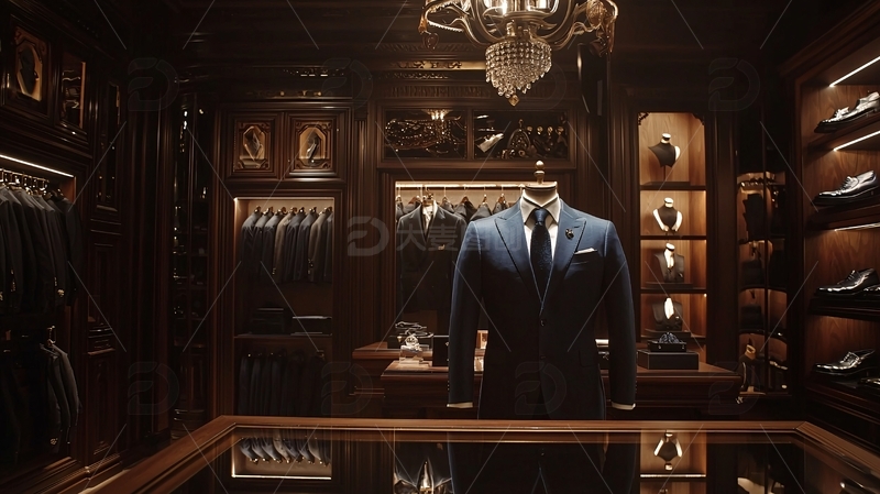 高清大图下载【趣麦麦图】奢华男士衣帽间