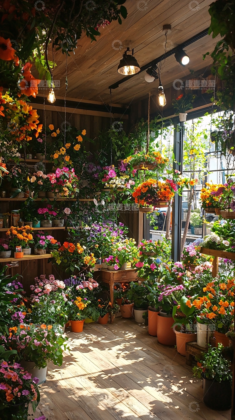 高清大图下载【趣麦麦图】室内鲜花店铺