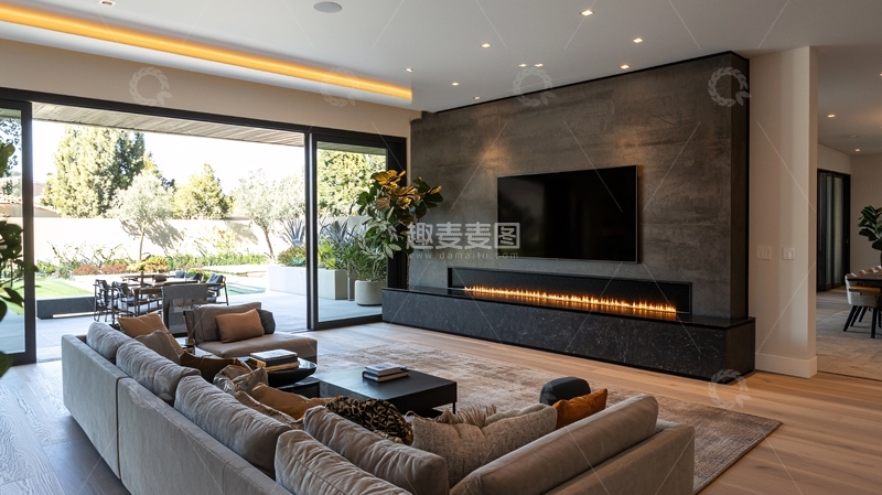高清大图下载【趣麦麦图】现代简约客厅设计