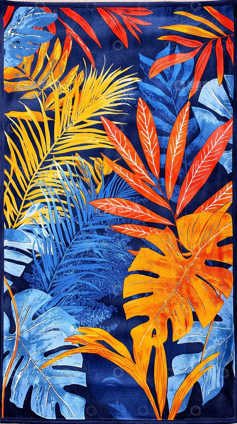 高清大图下载【趣麦麦图】热带植物叶子图案