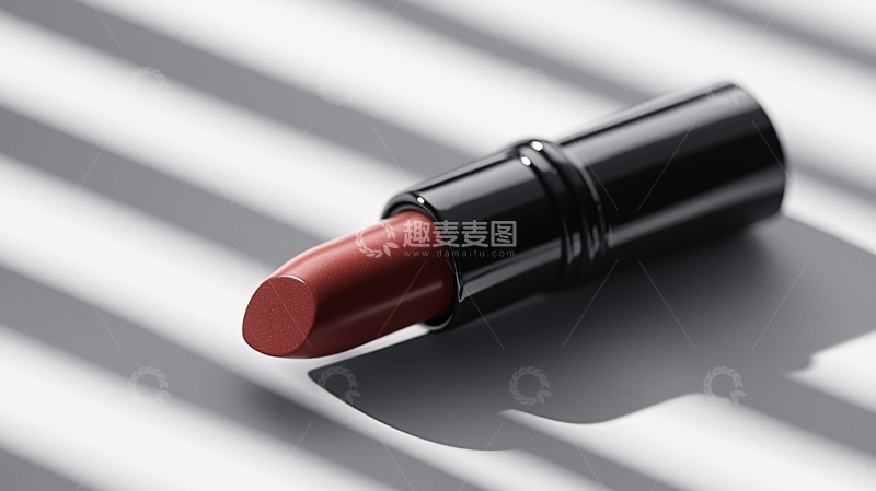 高清大图下载【趣麦麦图】棕色口红特写