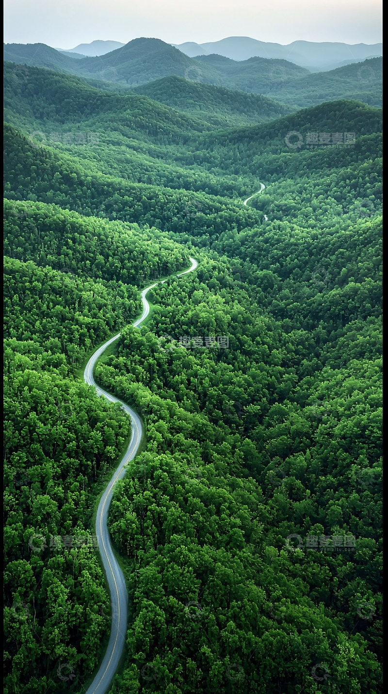 高清大图下载【趣麦麦图】山路蜿蜒