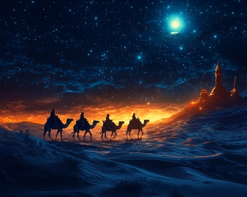 夜空中三王来朝