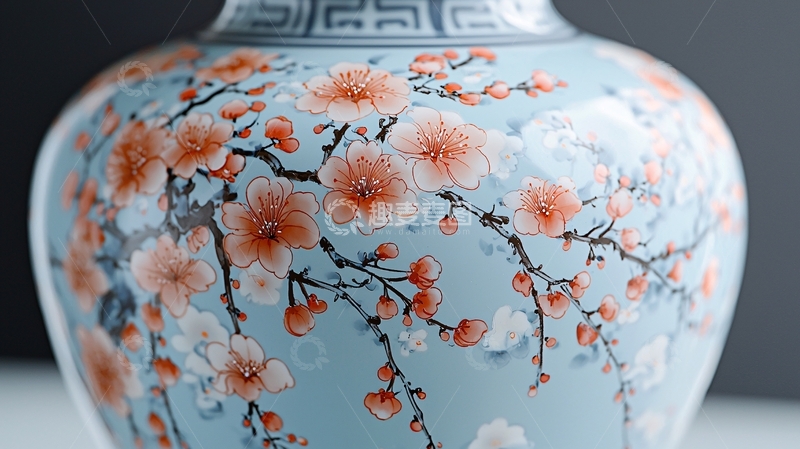 高清大图下载【趣麦麦图】青花瓷梅瓶