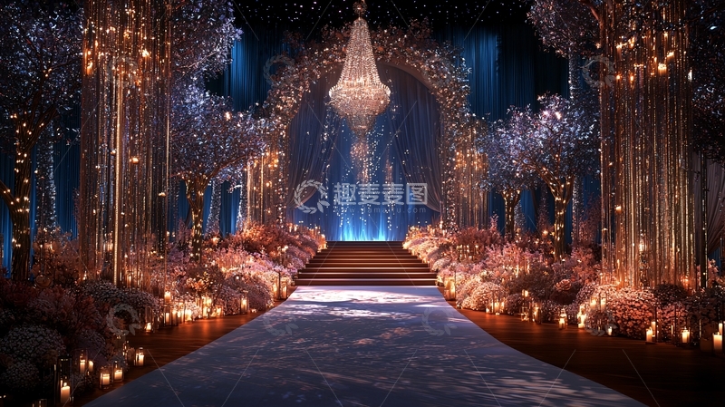 高清大图下载【趣麦麦图】梦幻森林婚礼场景