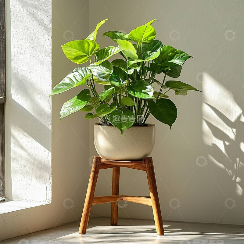 高清大图下载【趣麦麦图】阳光下的绿植