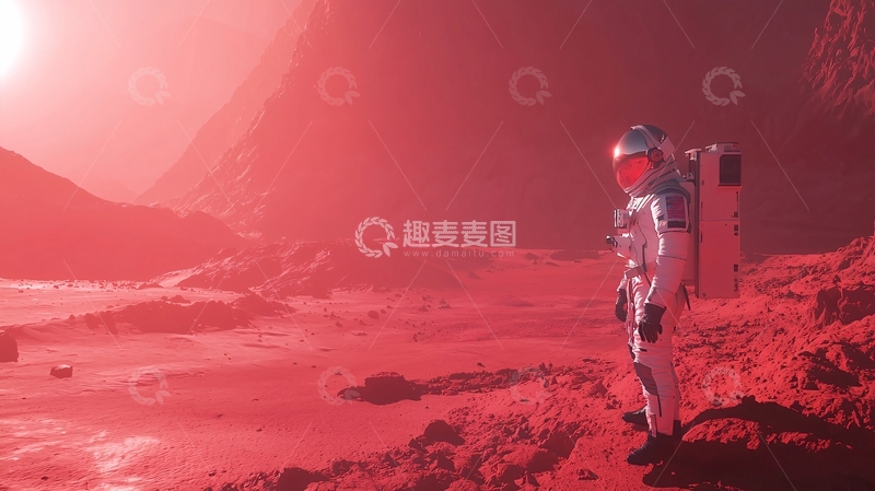 高清大图下载【趣麦麦图】火星宇航员