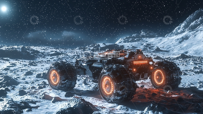 高清大图下载【趣麦麦图】月球探险车