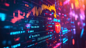 科技感金融数据图表