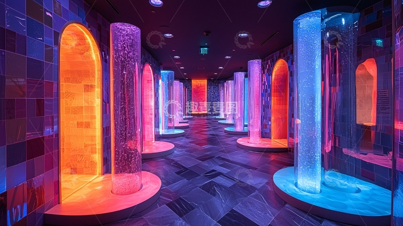 高清大图下载【趣麦麦图】未来感走廊